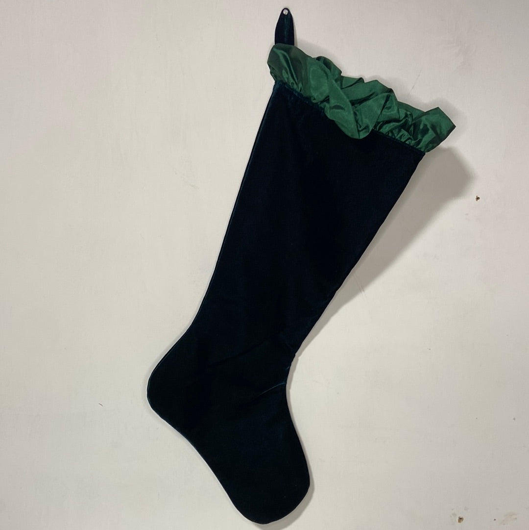 24” Green Velvet Stocking