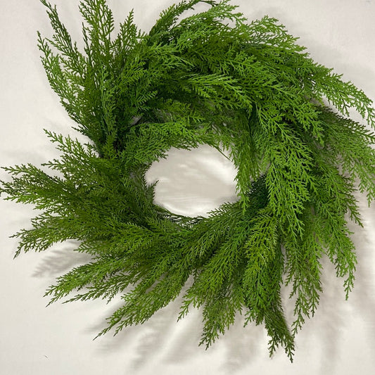 20” Faux Cedar Wreath