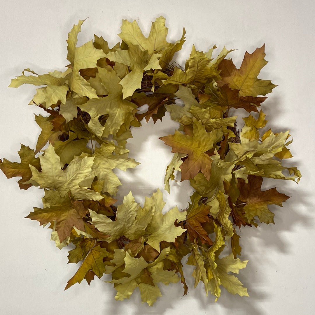 24” Fall Leaf Wreath