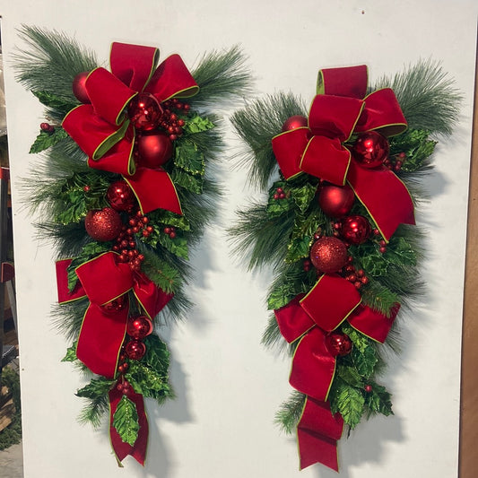 36” Pair Of Christmas Swags