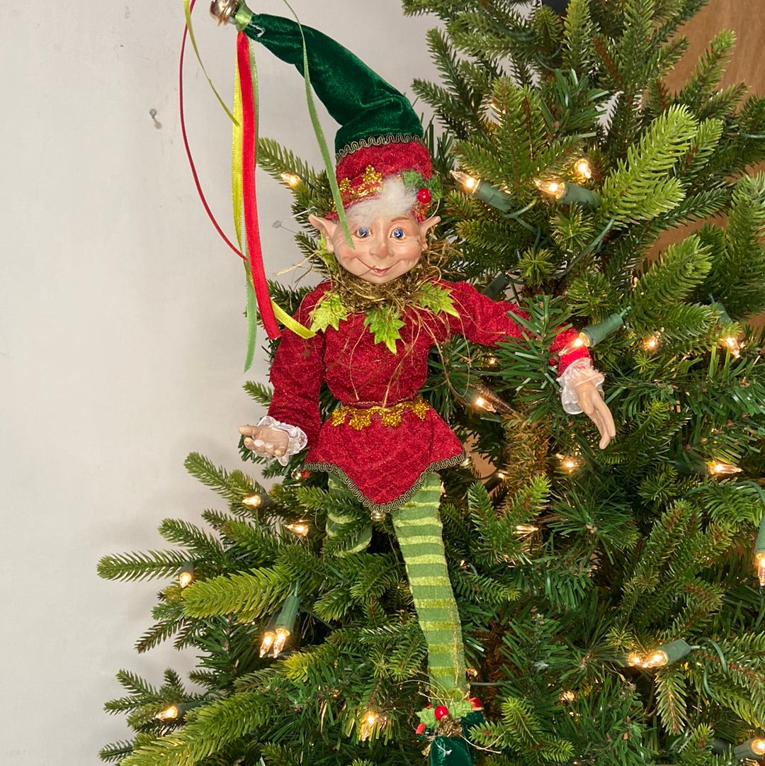 16” Posable Holly Elf