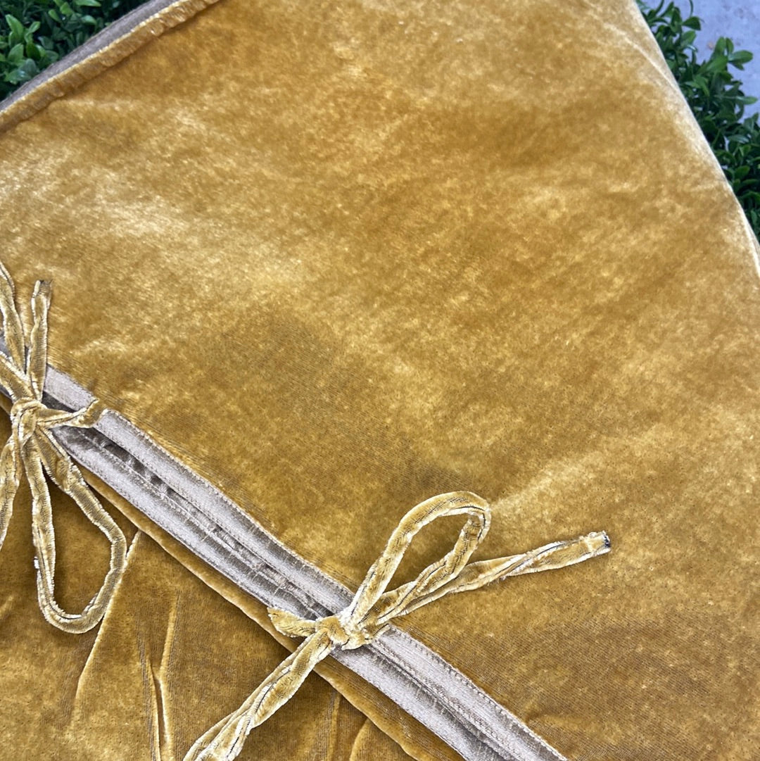 60” Gold Velvet Tree Skirt