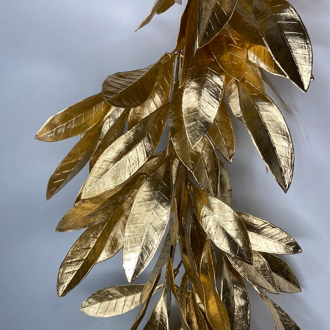 6’ Gold Bay Leaf Garland