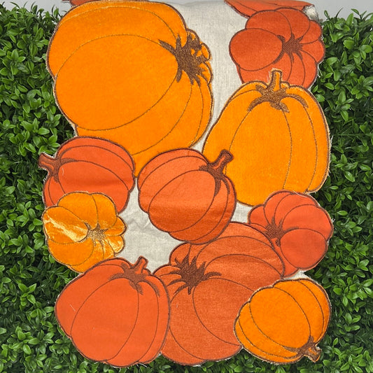 14” x70” Orange Velvet Pumpkin Table Runner